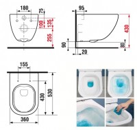 JIKA MIO-N závěsný klozet hluboké splachování, bez oplachového kruhu RIMLESS   H8207140000001
